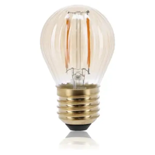 LED Filament E27 Kogel Mini Dimbaar Amber 2W