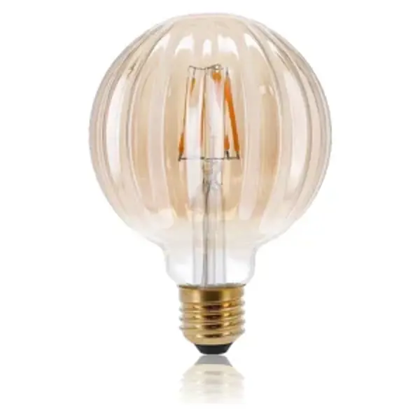 LED Filament E27 Globe M Dimbaar Amber 5W