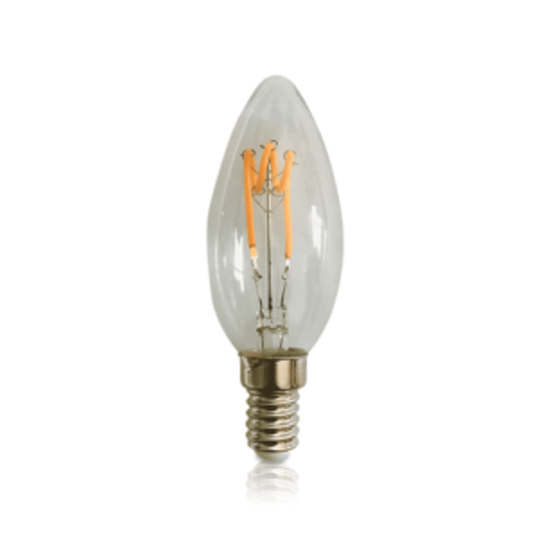 LED FILAMENT | E14 | LED KAARSLAMP | DIMBAAR | CLEAR | 4W