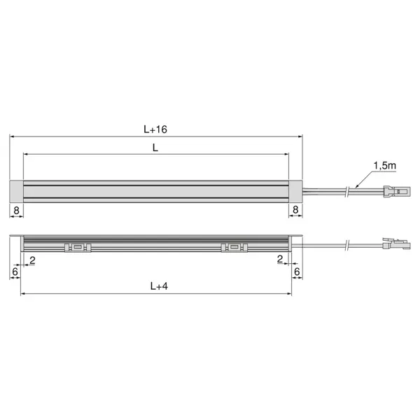 Pyxis ledstrip met profiel inbouw