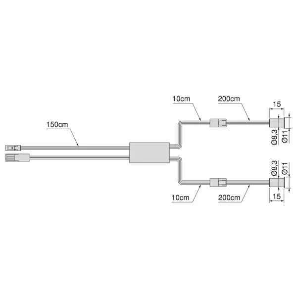 Dubbele sensor achter kastdeur