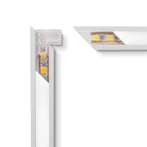 hoekstuk voor aansluiting van de Pyxis LED armatuur